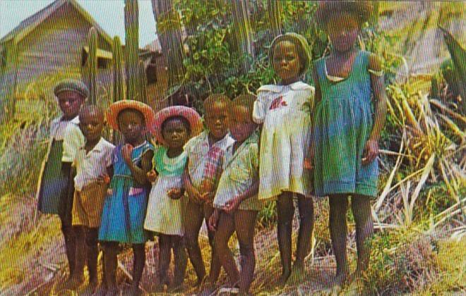Barbados St Andrew Belleplaine Group Of Native Children