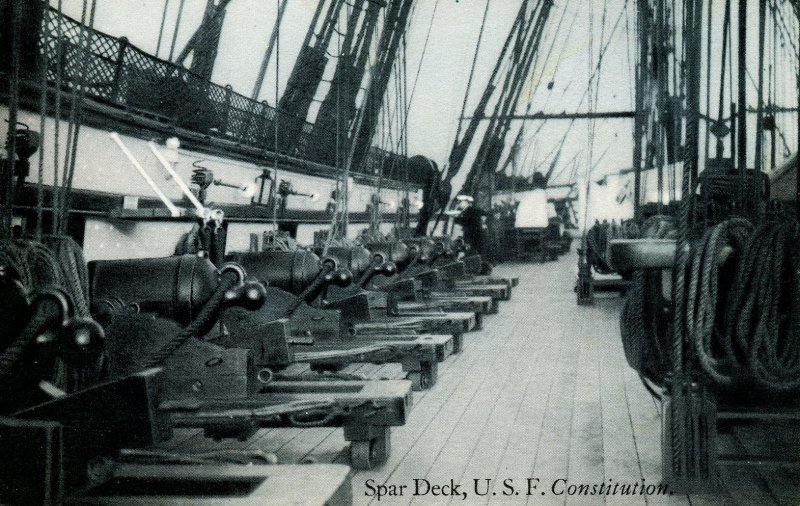 MA - Charlestown, Boston. USS Constitution (Old Ironsides), Spar Deck