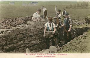 Child Labor Postcard National Childrens Orphanage Lancashire Branch Masons UK