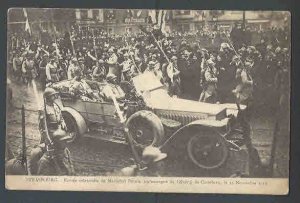 Ca 1918 PPC* STRASBOURG GENERAL de CASTELNAU W/SOLDIERS PARADING MINT