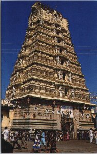 India Mysore Chamundeswari Temple C.Hill Vintage Postcard C183