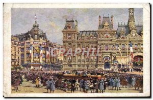 Old Postcard Paris City Hall