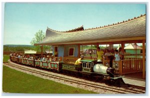c1960's Railway Station Train Storyland Valley Edmonton Alberta Canada Postcard