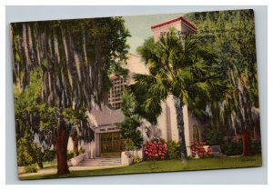 Vintage 1940's Postcard First Presbyterian Church Fort Lauderdale Florida