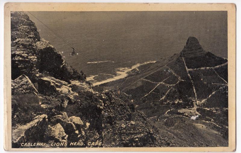 South Africa; Cableway & Lions Head, Cape PPC, Unposted, By Newman