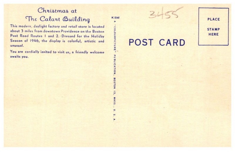 Rhode Island  Cranston Christmas Calart Building