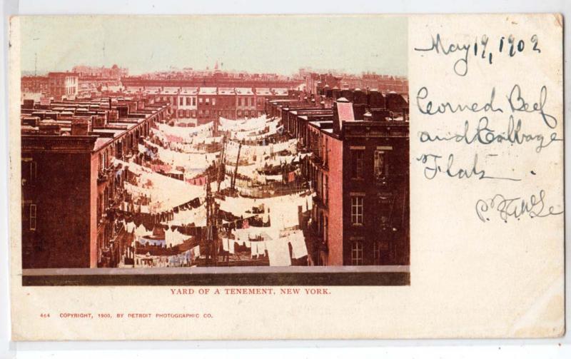 Yard of Tenement, NYC