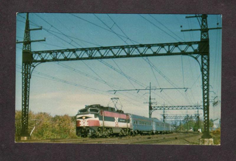 CT New Haven Railroad Train Engine Milford Conn Connecticut Postcard Loco 370