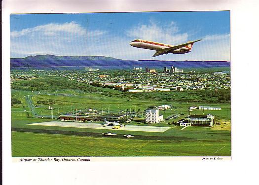 Air Canada Airplane Taking Off, Airport Thunder Bay, Ontario