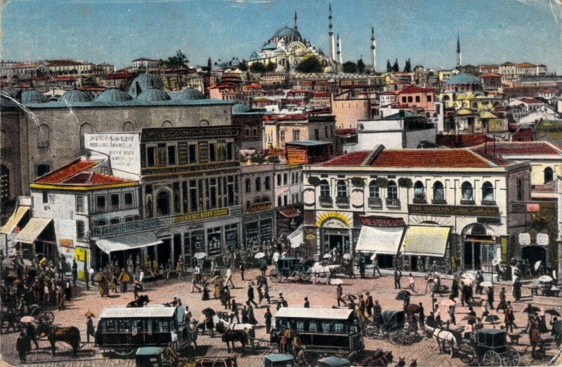 Turkey Constantinople Place D'Emine Eunue Carte Postale Postcard