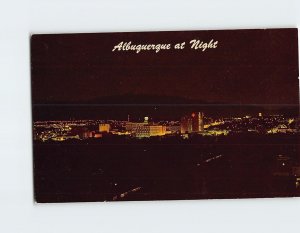 Postcard Albuquerque At Night, Albuquerque, New Mexico