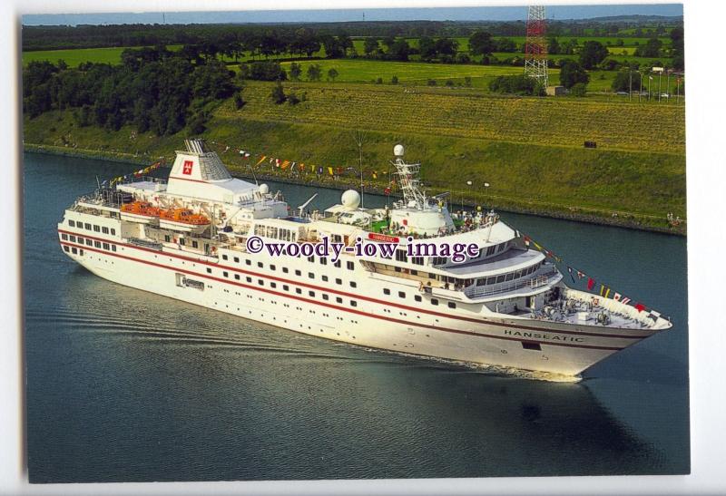 LN0857 - German Liner - Hanseatic , built 1991 ex Society Adventurer - postcard