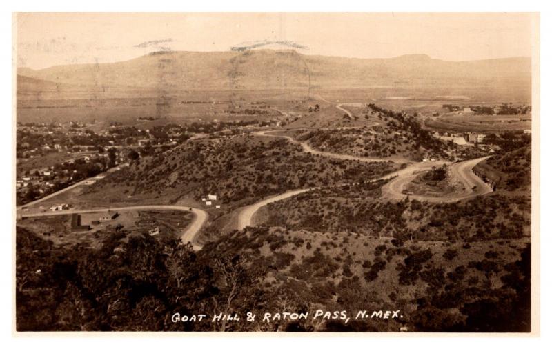  New Mexico  Aerial View Goat Hill and Raton Pass ,  RPC 