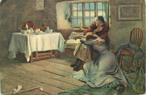 Stengel fine art postcard - Abandoned - Frank Bramley