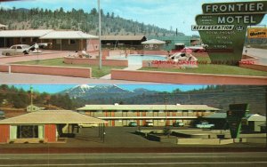 Vintage Postcard Frontier Motel One Mile East Of Flagstaff Arizona Bradshaw Pub.
