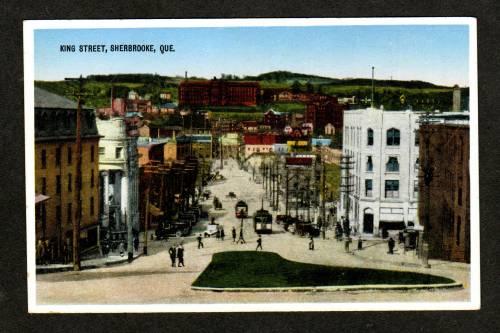 Quebec View King St SHERBROOKE Canada Carte Postale