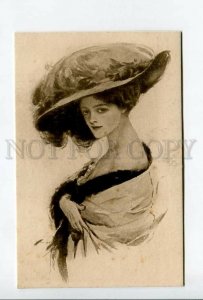 3177380 BELLE Lady in Hat by FISHER Vintage E.K. Russian #14