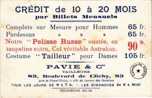 CPA PARIS 18e 83, Bd de Clichy PAVIE et Cie Tailleurs Credit (1249990)