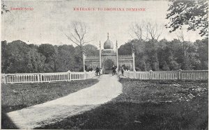 uk41468 entrance to dromana demesne ireland real photo