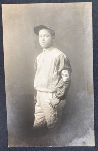 Mint USA Real Picture Postcard Black Jockey Charles Boyd Sacramento Baseball