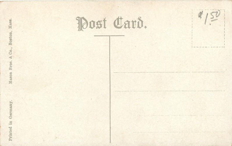 Springfield Massachusetts~Deacon Chapin Monument~Circle Path~1910 Postcard