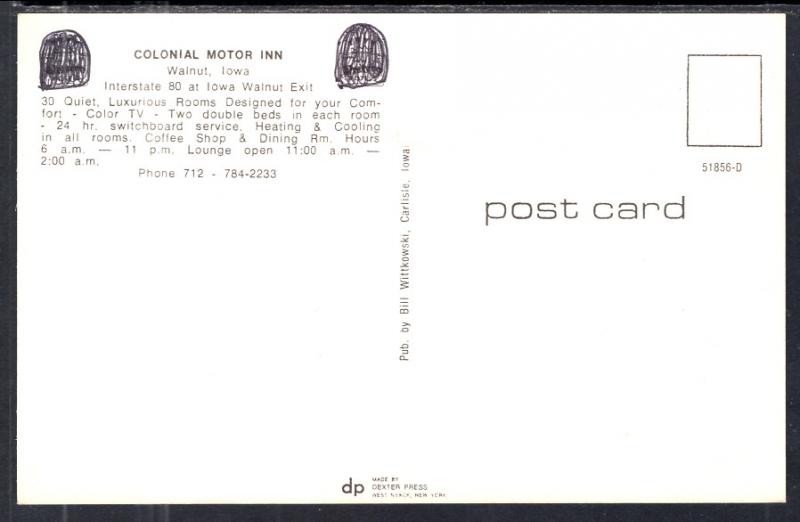 Colonial Motor Inn,Walnut,IA