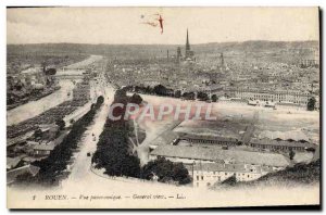 Old Postcard Rouen Panoramic General