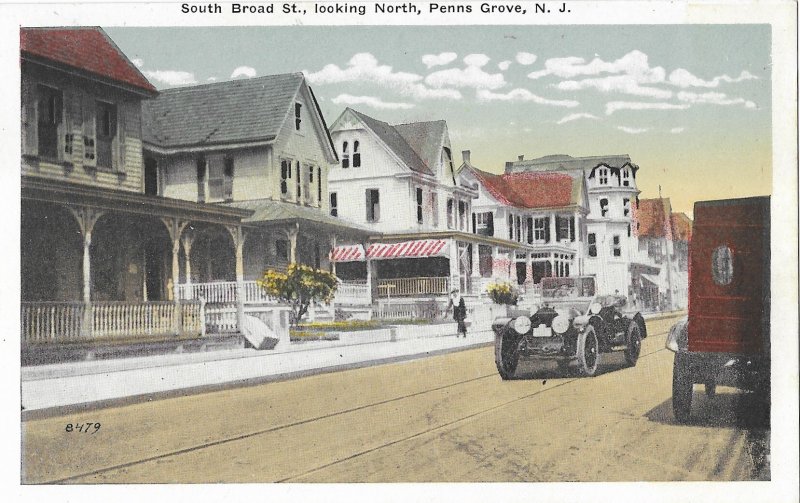 South Broad Street Looking North Penns Grove New Jersey