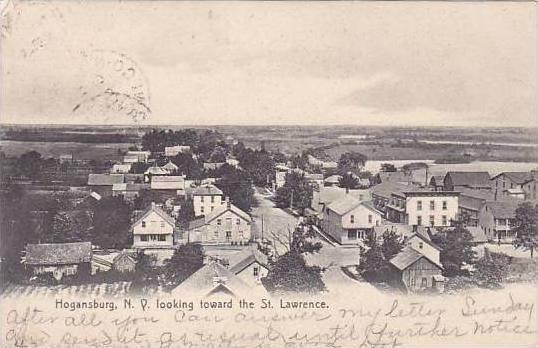 New York Hognasburg Looking Toward St Lawrence 1908