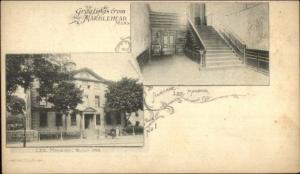 Marblehead MA Split View Lee Mansion c1900 Postal Card Postcard