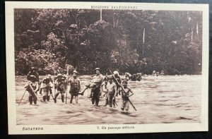 Mint France Real Picture Postcard Salesians Mission Ecuador Difficult Crossing