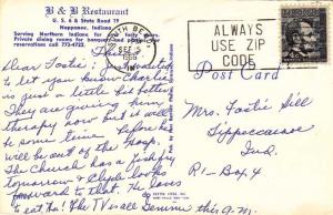 B&B Restaurant - Nappanee IN, Indiana - pm 1966
