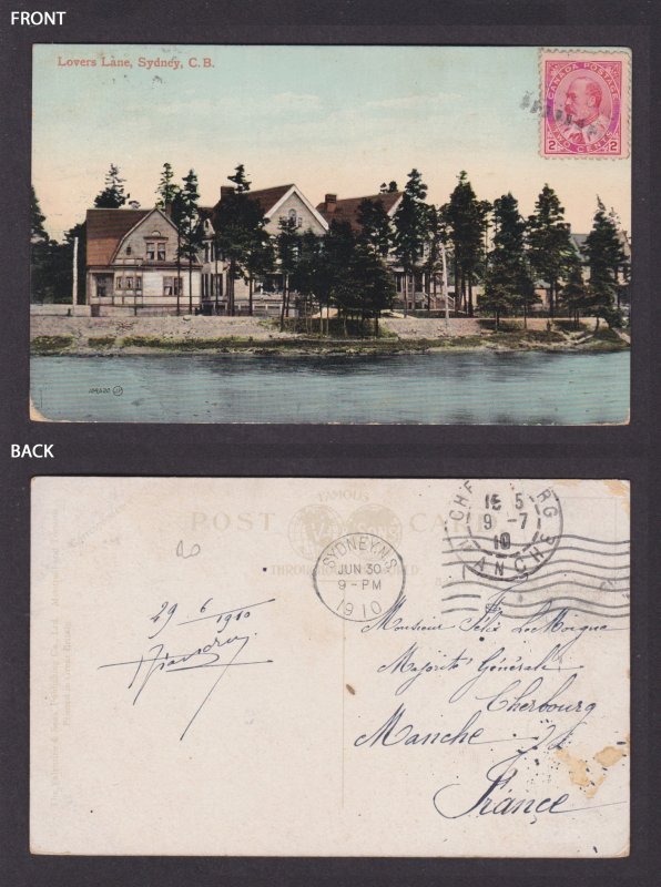 Postcard, CANADA, Sydney, Lovers Lane