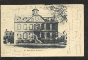 NEWPORT RHODE ISLAND RI OLD STATE HOUSE VINTAGE POSTCARD BIDDEFORD MAINE