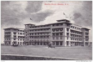 Exterior, Manila Hotel, MANILA, Philippines, 1900-1910s