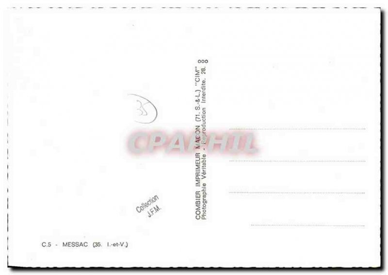 Postcard Modern Messac