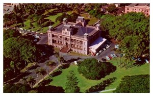 Aerial View Iolani Palace landmark of former monarchs Hawaii Postcard