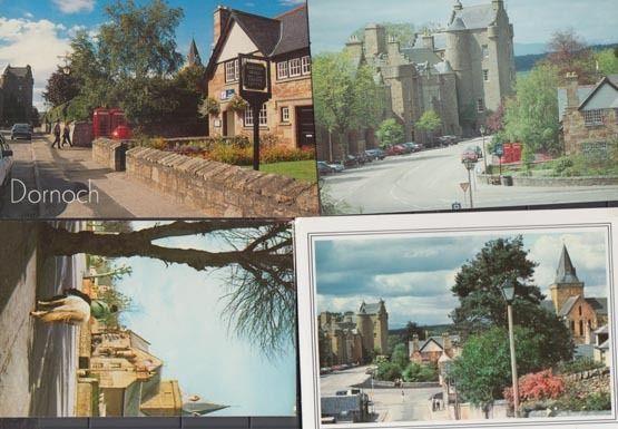 Dornoch Post Office Square Mounted Horse 4x Postcard s