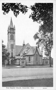 Granville Ohio 1940s Postcard First Baptist Church