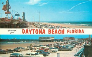 Amusement Daytona Beach Florida automobiles Postcard Southern Card 21*-4043