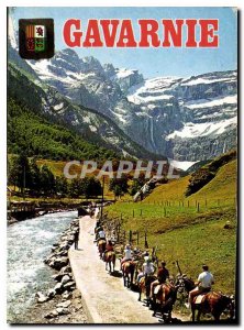 Modern Postcard The Circus Pyrenees and the Gave chaumiere caravan en route t...