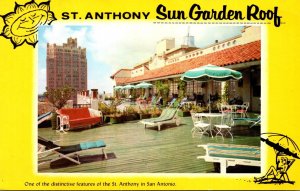 Texas San Antonio St Anthony Hotel Sun Garden Roof