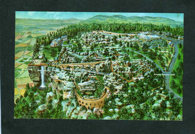 TN Birds Eye Rock City Lookout Mountain Chattanooga Tennessee Postcard