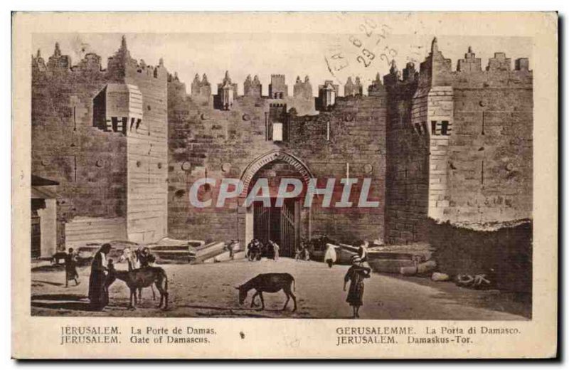 Israel - Jerusalem - The Damascus Gate - Gate of Damascus - ass - donkey - Ol...