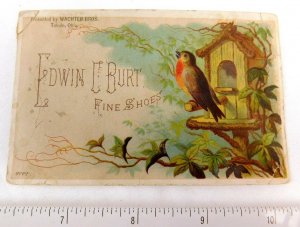 Lovely Bird Edwin C. Burt Shoes, Wachter Bros. Summit St. Toledo, OH Card  F49