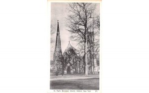 St Paul's Episcopal Church Oxford, New York Postcard