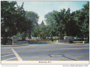 Canada Entrance To City Park Kelowna British Columbia