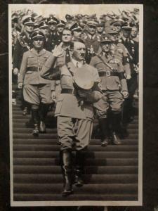 Mint Germany RPPC picture Postcard the work service on the zeppelin meadow