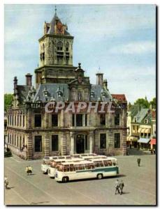 Modern Postcard Delft Markt In Raadhuis