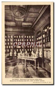 Saint Denis - Pharmacy of Ancien Hotel Dieu - Old Postcard